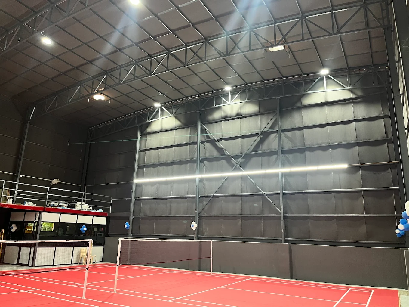 Badminton court view at Shivani Elite Badminton Academy